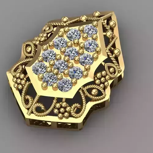 Traditional indian earring 3D print Modle 3D print model