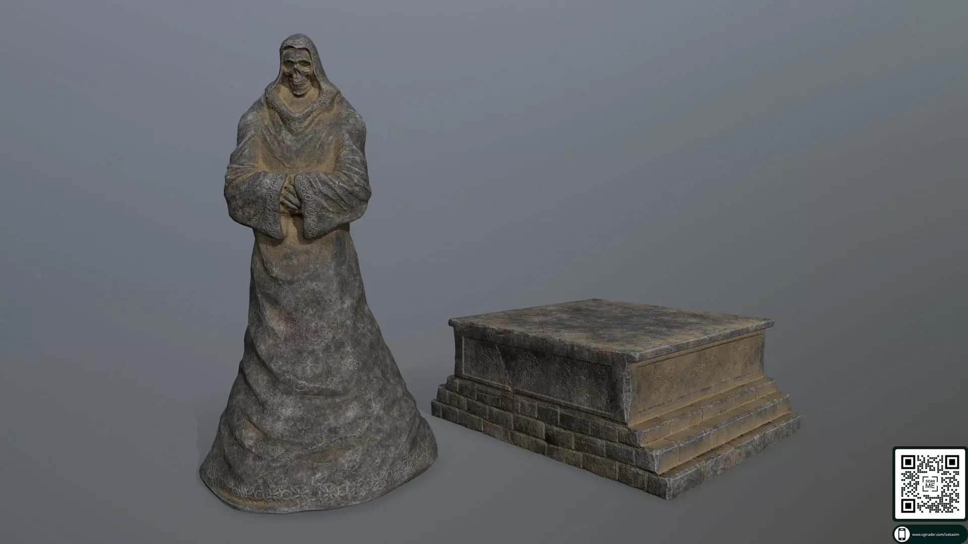 statue 2 Low-poly 3D model