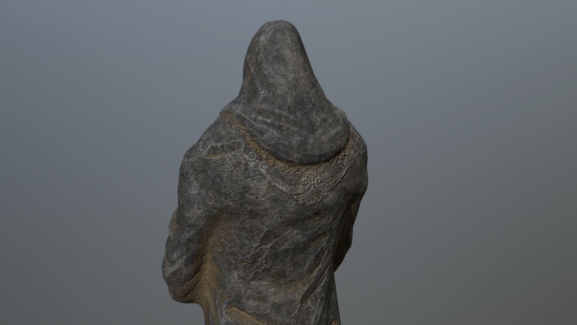 statue 4 lord of rings Low-poly 3D model_10