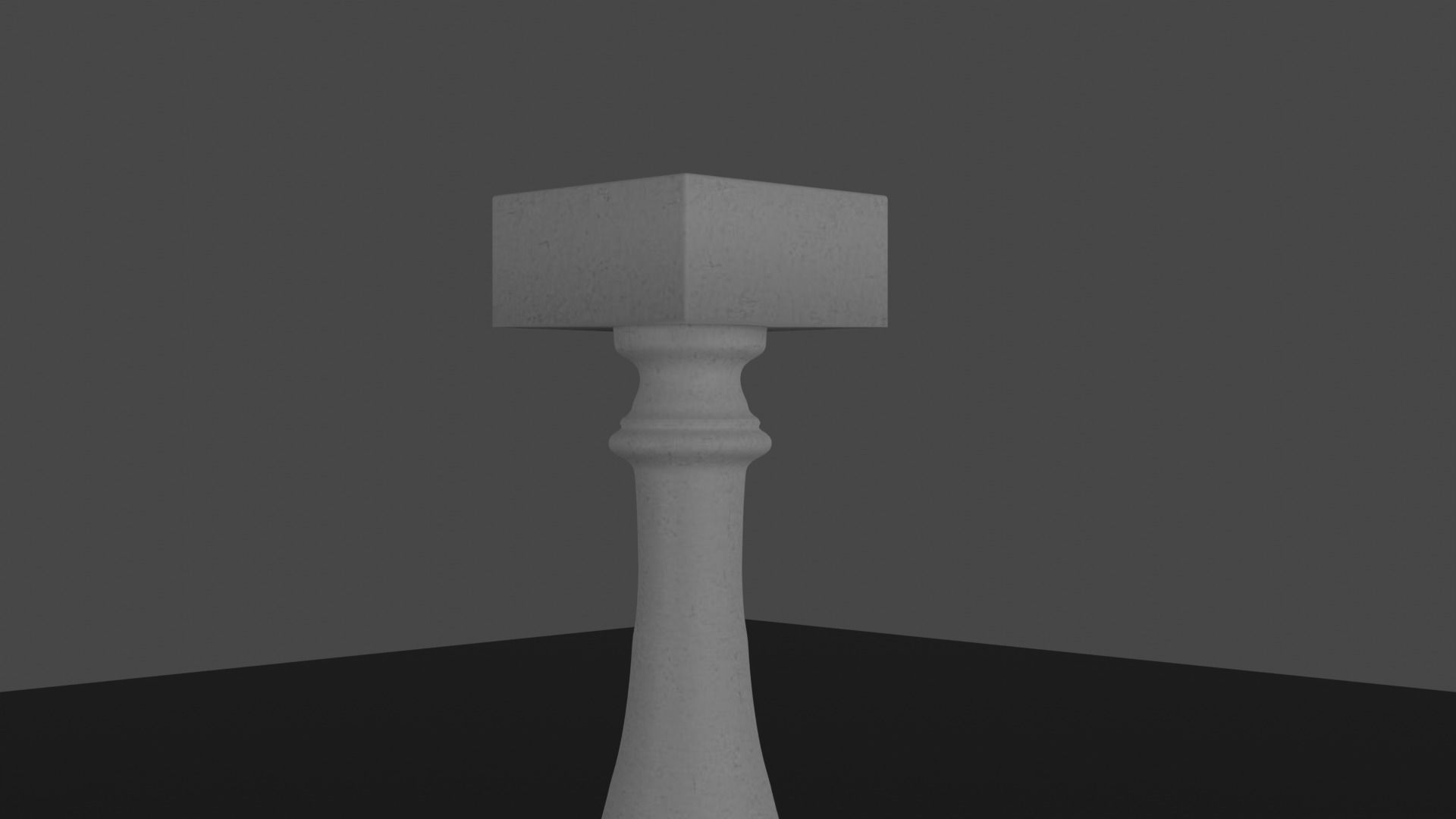 Baluster wooden pole Free 3D model_1