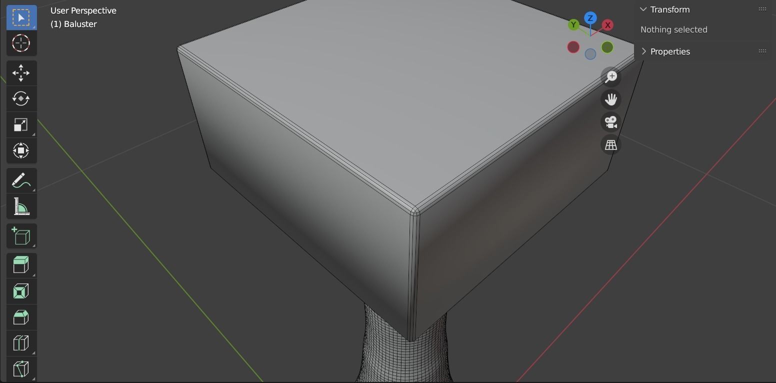 Baluster wooden pole Free 3D model_10