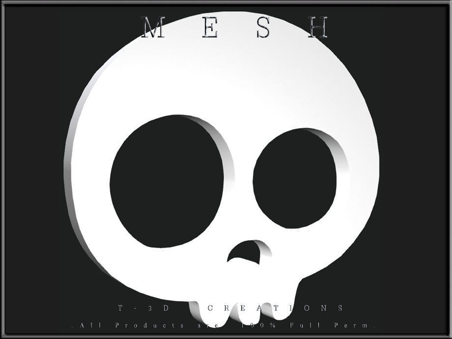 Halloween Skull 02 Low-poly 3D model_1