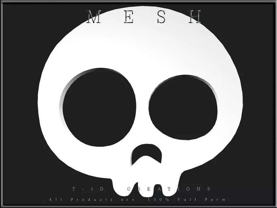 Halloween Skull 02 Low-poly 3D model_0