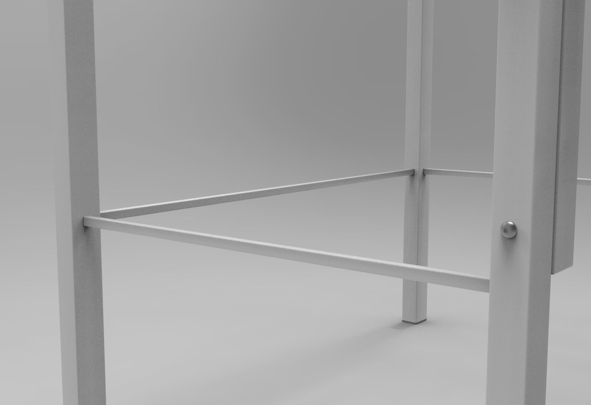 Library Ladder Low-poly 3D model_3