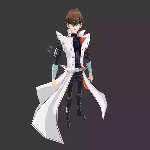 Seto Kaiba yugioh Duel Links Low-poly 3D model