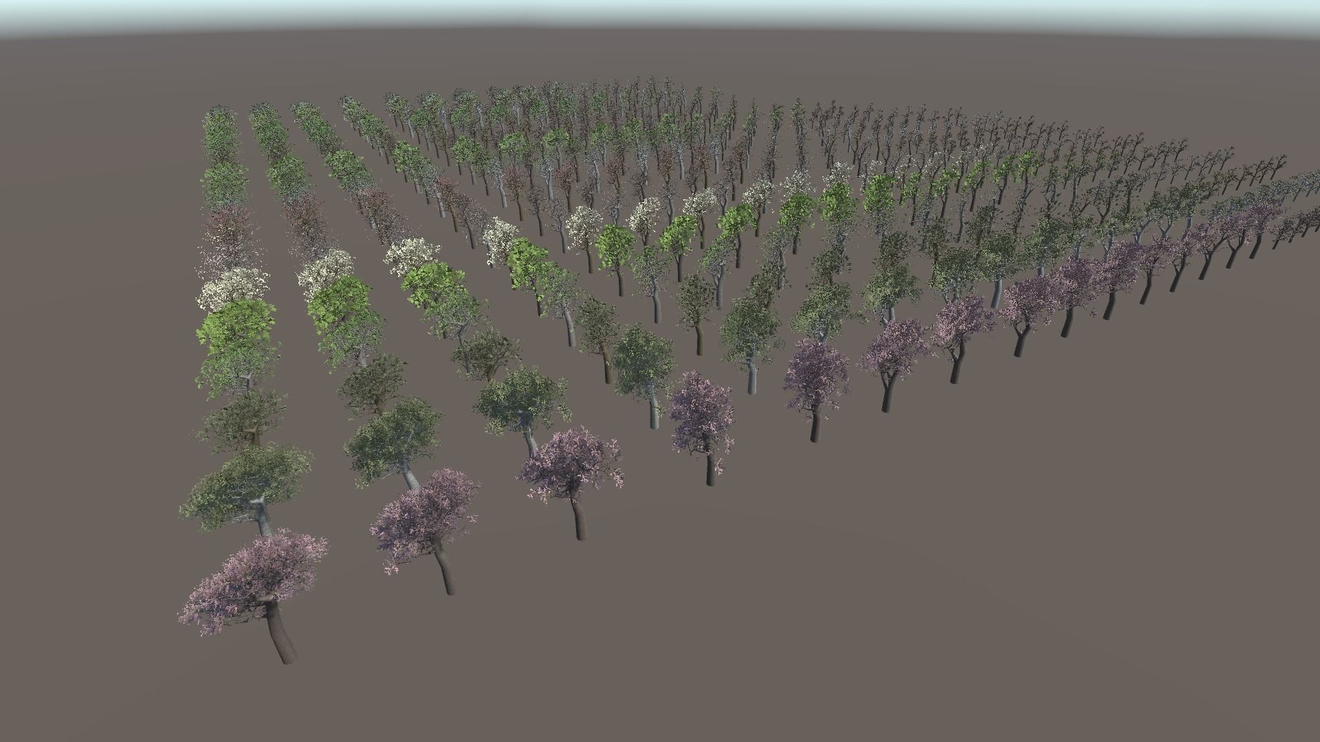 Tree Collection 01 Low-poly 3D model_1