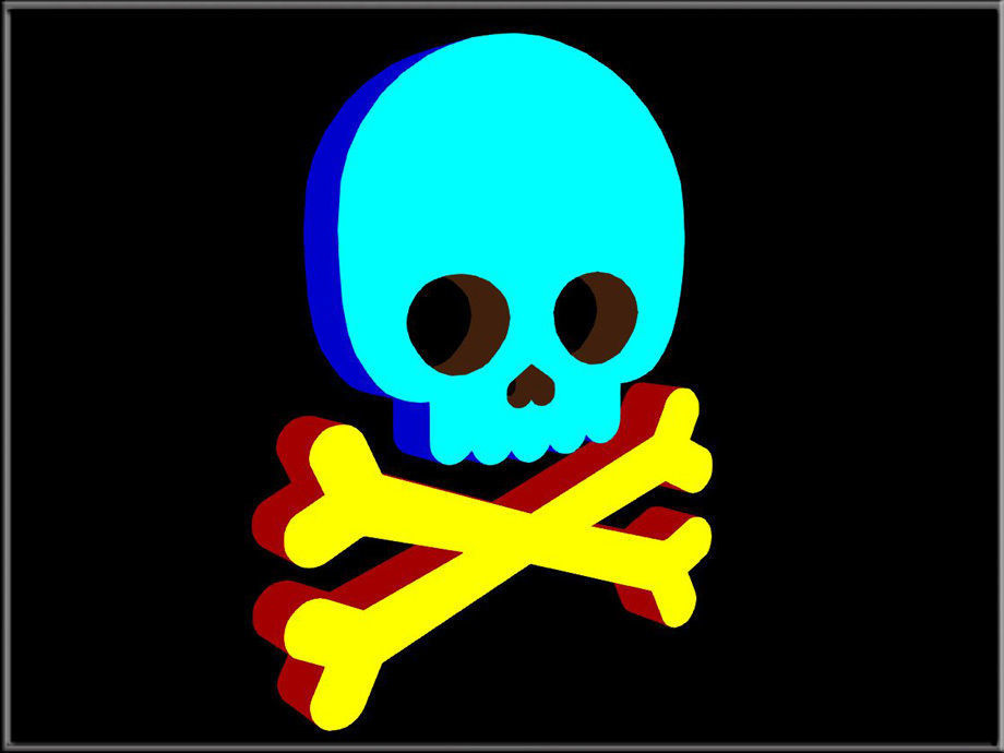 Halloween Skull 03 Low-poly 3D model_3