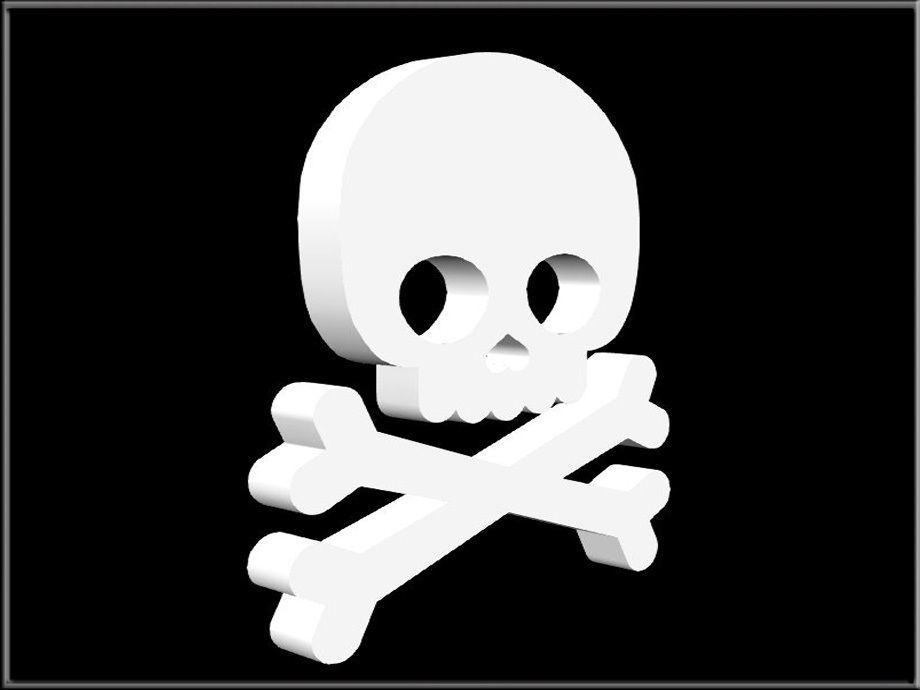 Halloween Skull 03 Low-poly 3D model_2