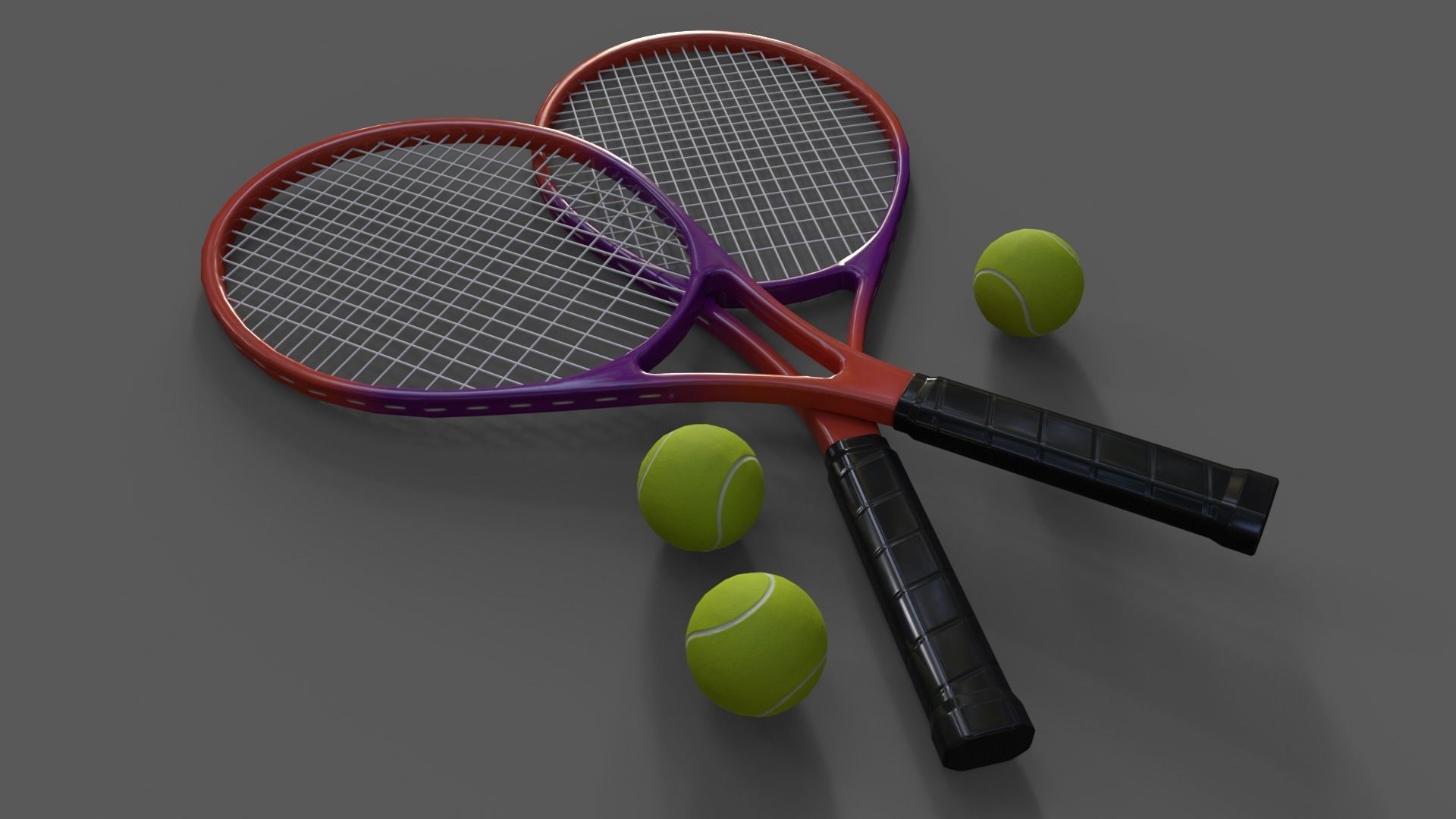 PBR Modular Outdoor Tennis Court Low-poly 3D model_51