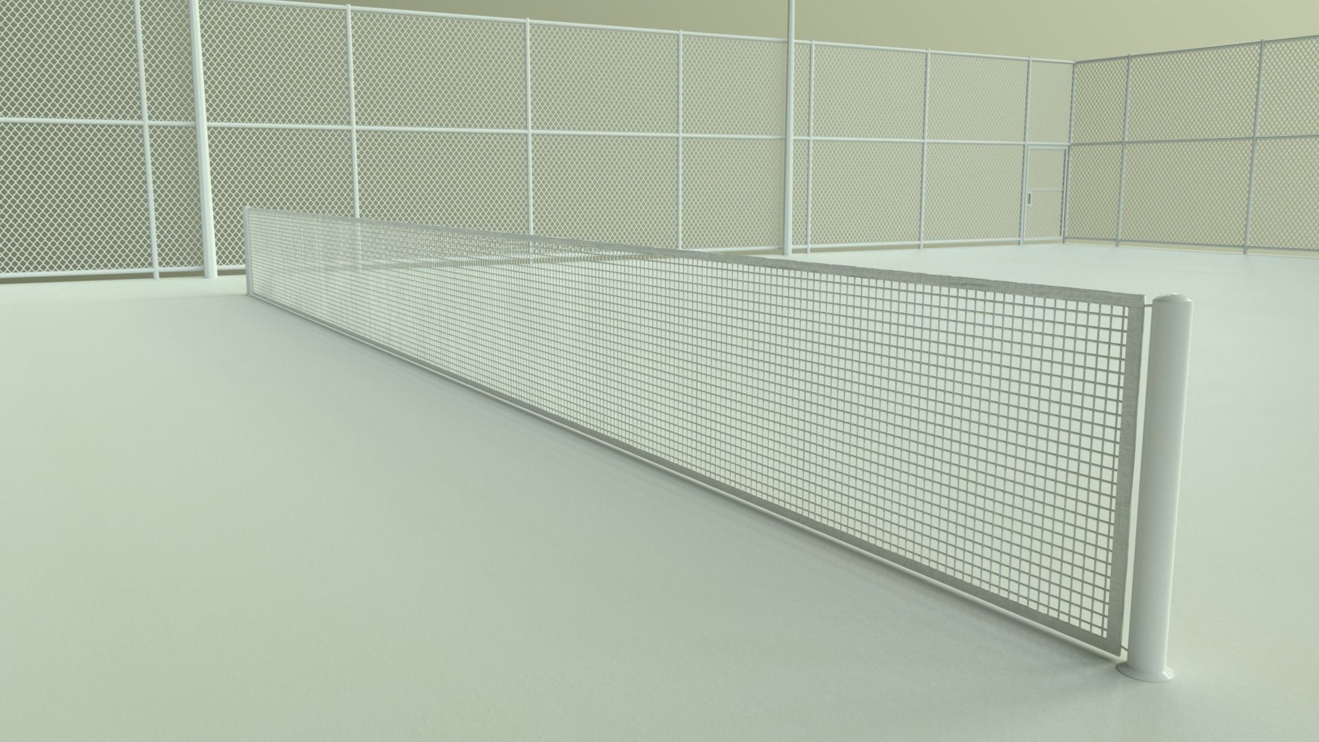 PBR Modular Outdoor Tennis Court Low-poly 3D model_96