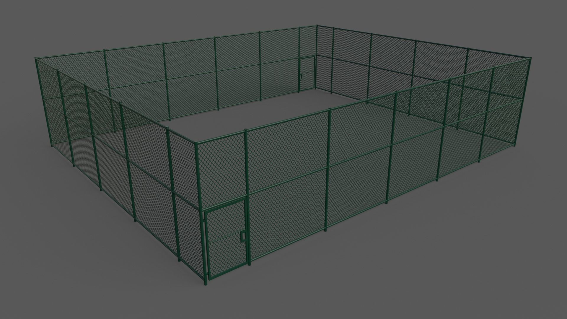 PBR Modular Outdoor Tennis Court Low-poly 3D model_63