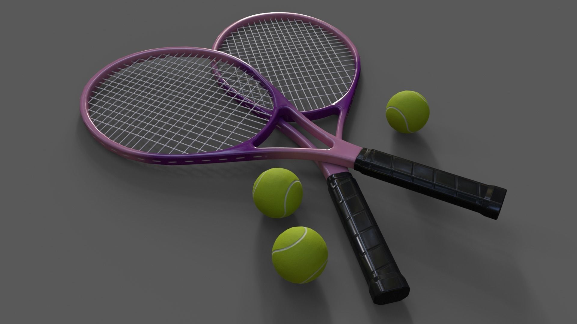 PBR Modular Outdoor Tennis Court Low-poly 3D model_52