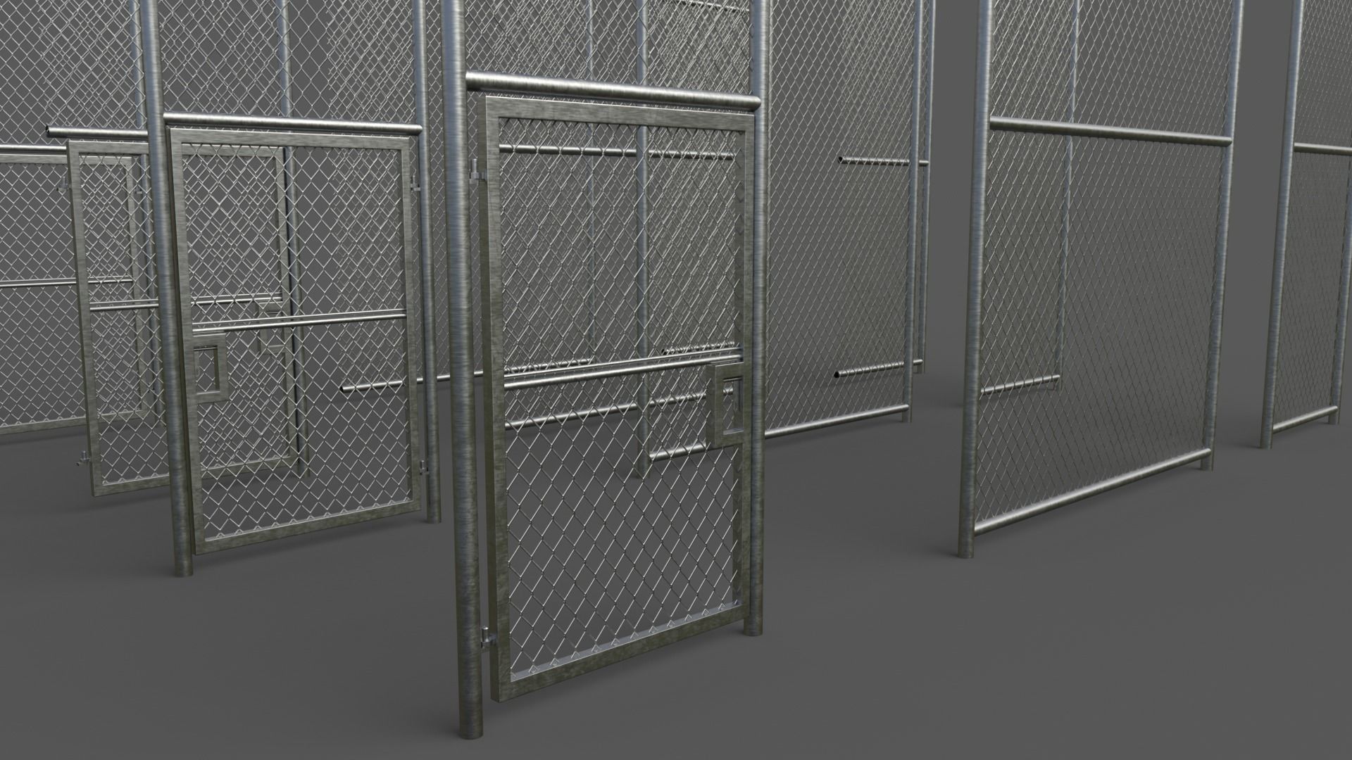 PBR Modular Outdoor Tennis Court Low-poly 3D model_65