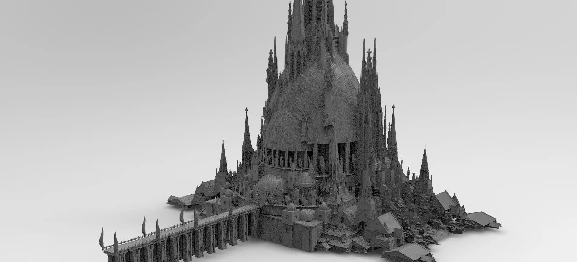 Desert Grand Hyborian Palace structure 3D model