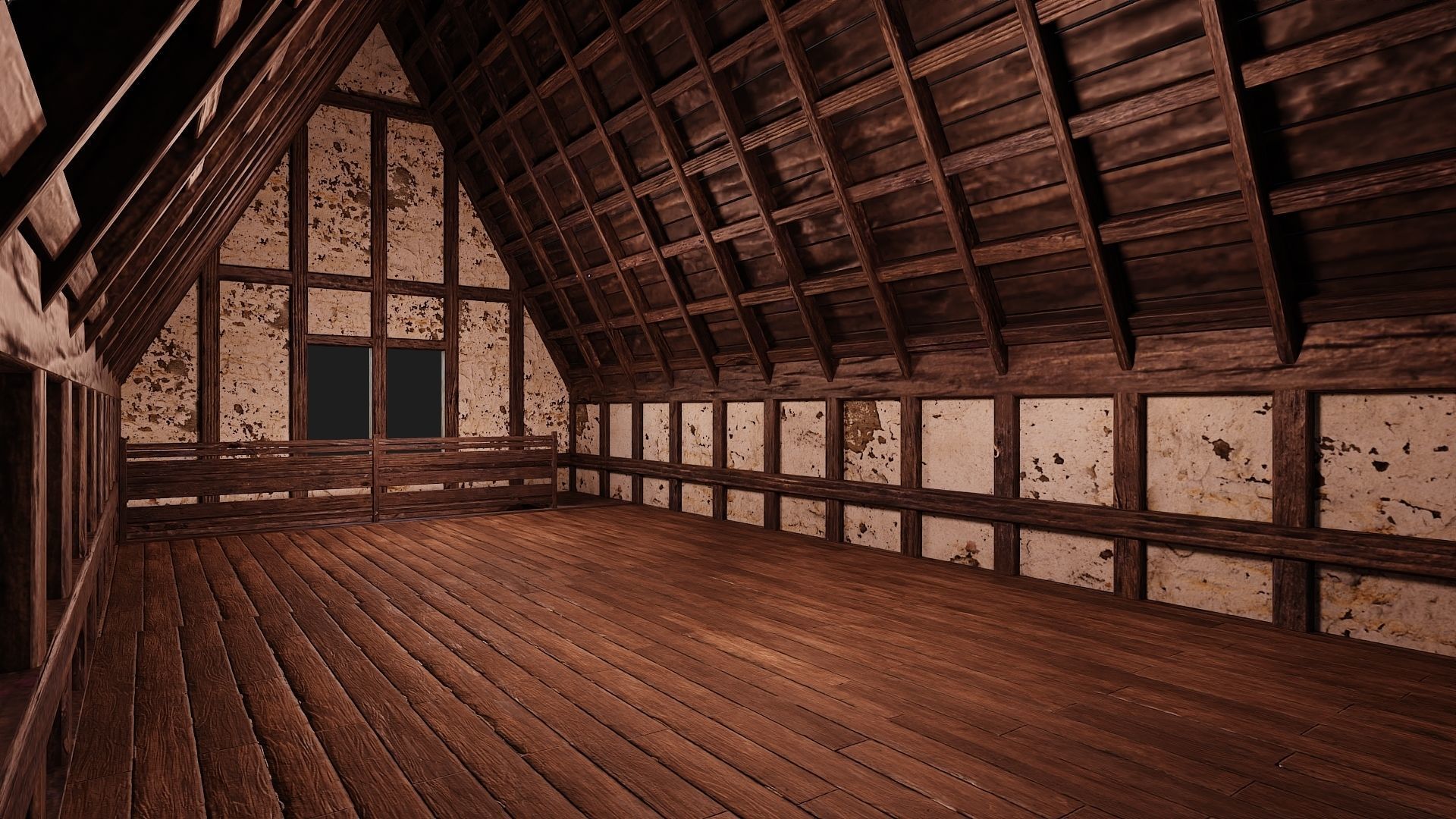Old Medieval Building 4K Textures GameReady 118 Low-poly 3D model_5