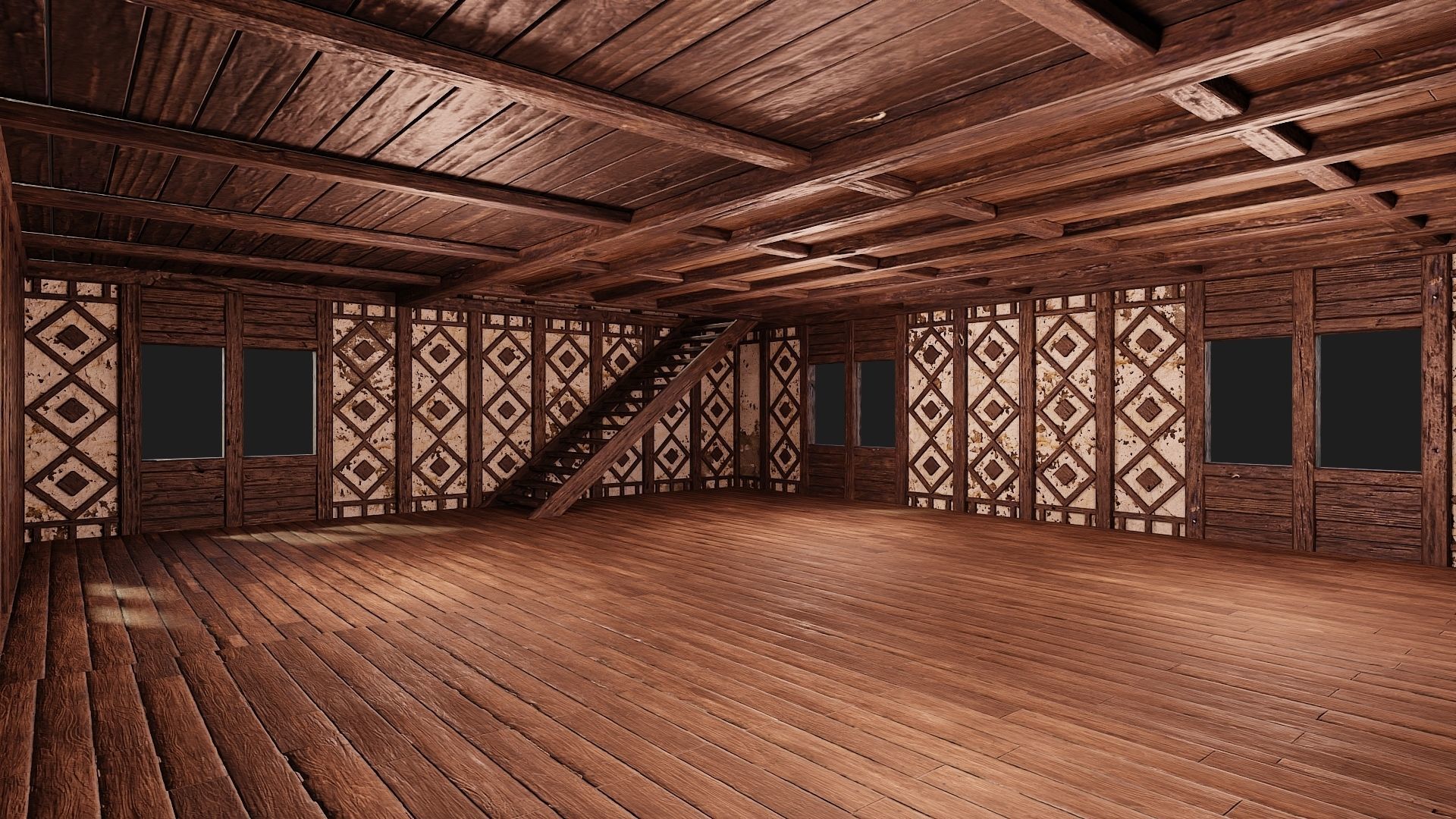 Old Medieval Building 4K Textures GameReady 119 Low-poly 3D model_5