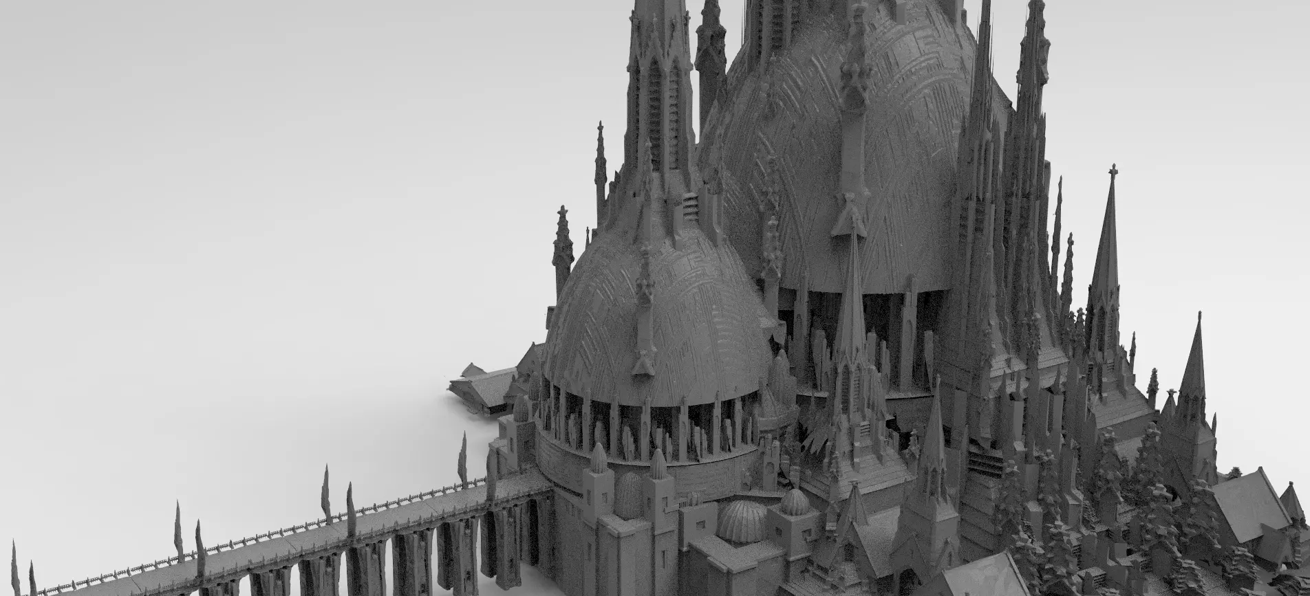 Desert Grand Hyborian Palace structure 2 3D model