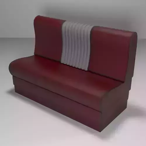 sofa 3D Model diner booth