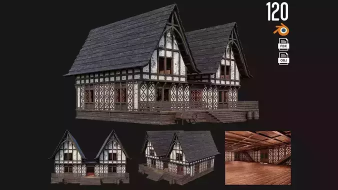 Old Medieval Building 4K Textures GameReady 120