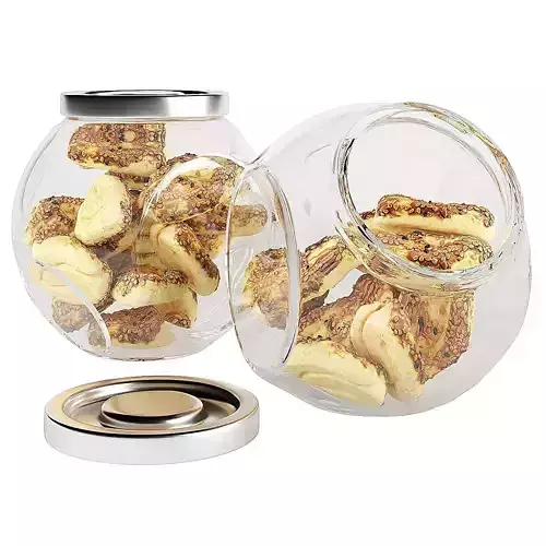 Glass jar cookie content 07