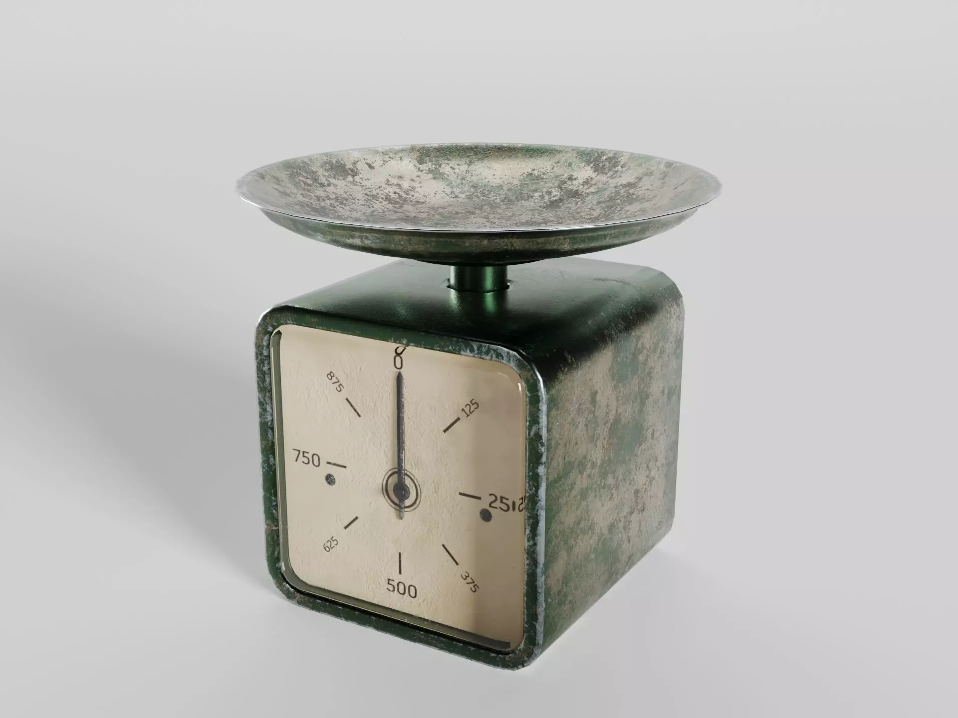 Old weight scale 3D model_0