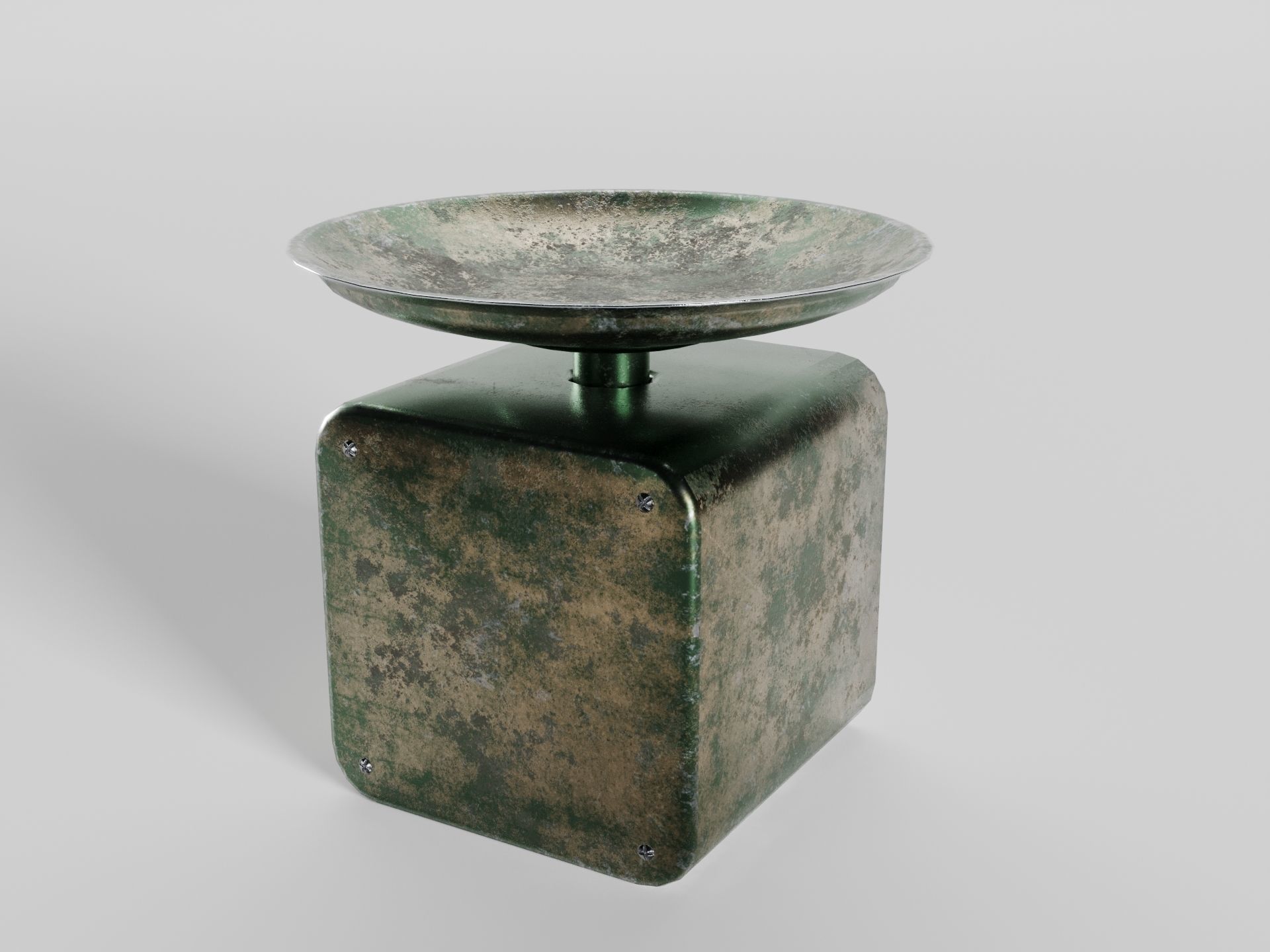 Old weight scale 3D model_2