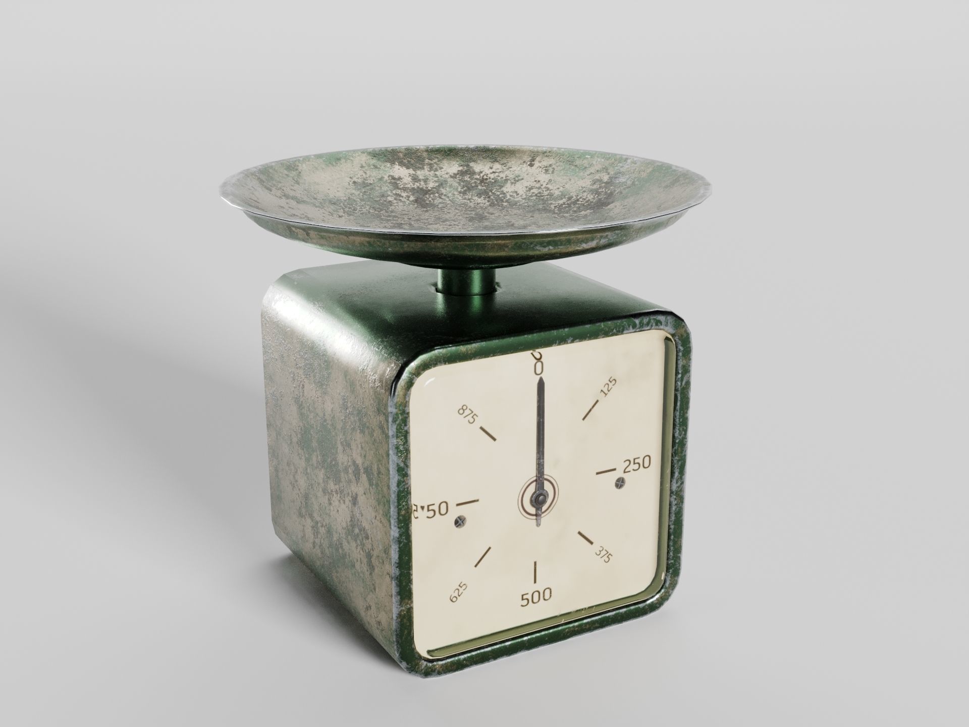 Old weight scale 3D model_1