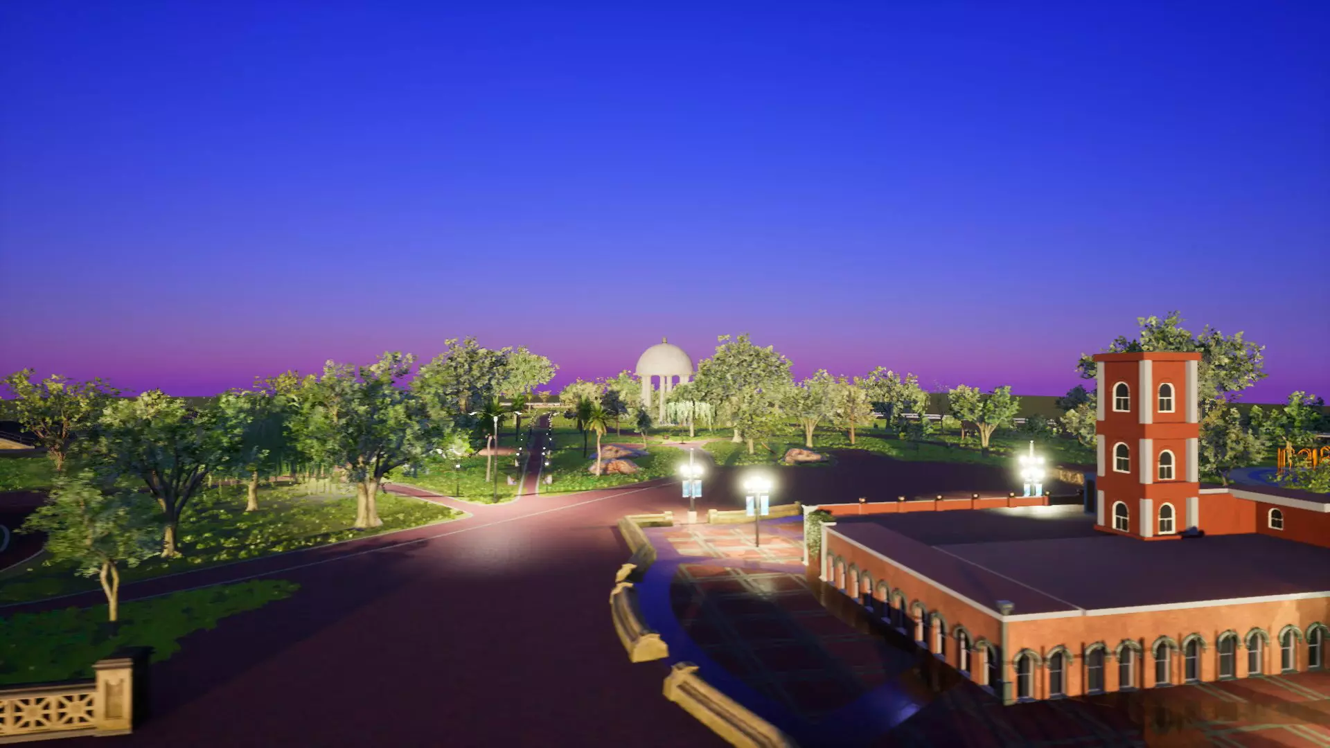 Park road Free 3D model