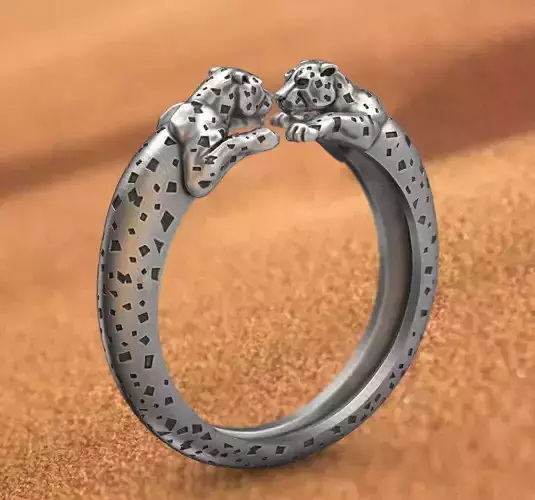 Ring Leopard 3d model for 3d printing 3D print model