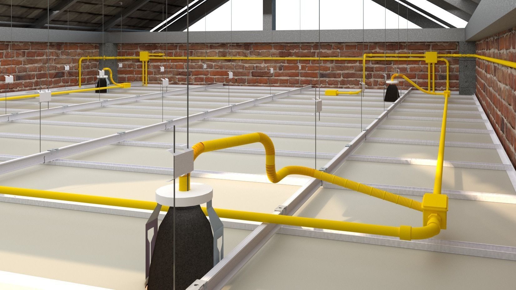 VBO PIPING PRO Collection ceiling and PVC EE 3D model_6