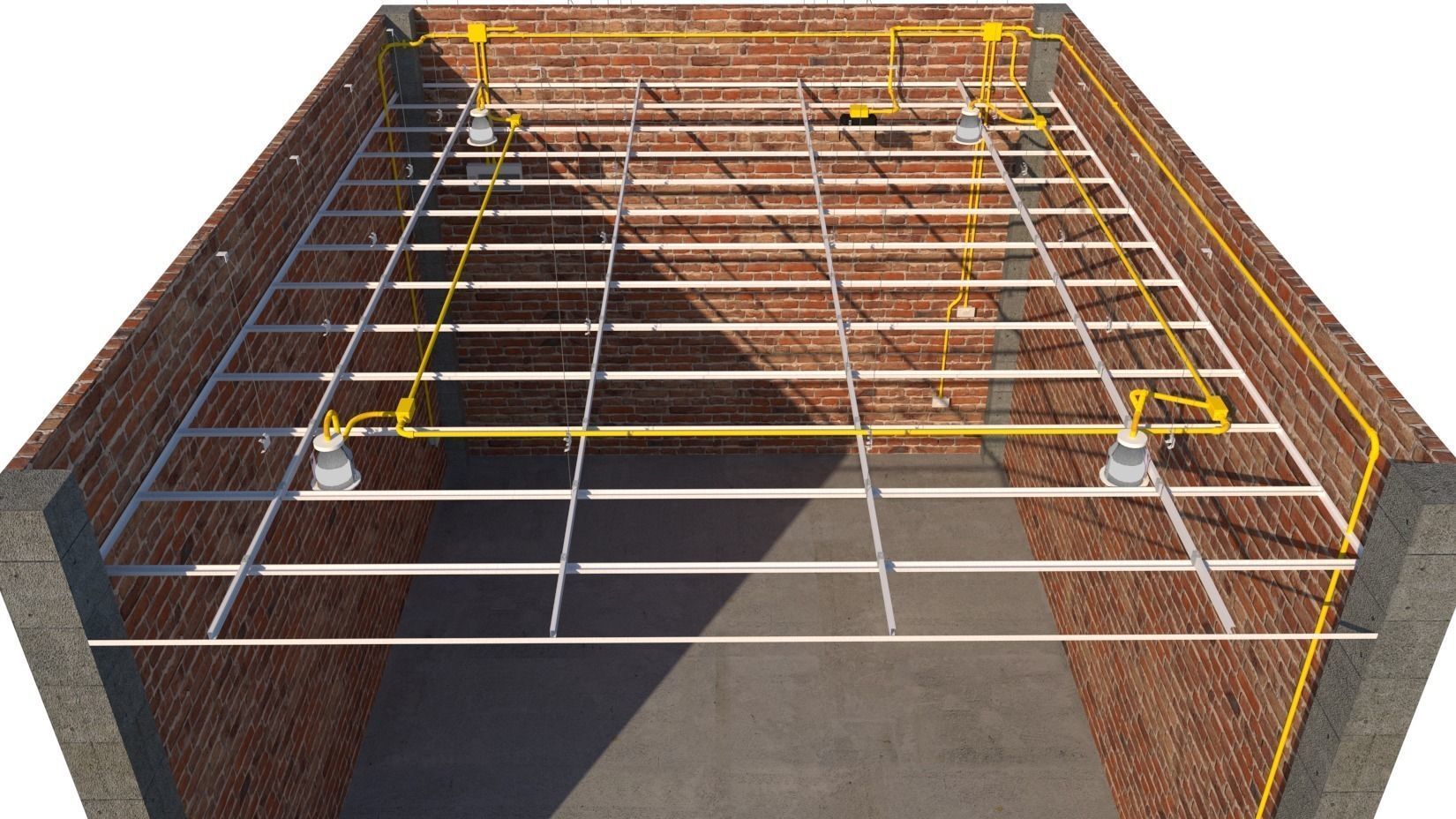 VBO PIPING PRO Collection ceiling and PVC EE 3D model_7