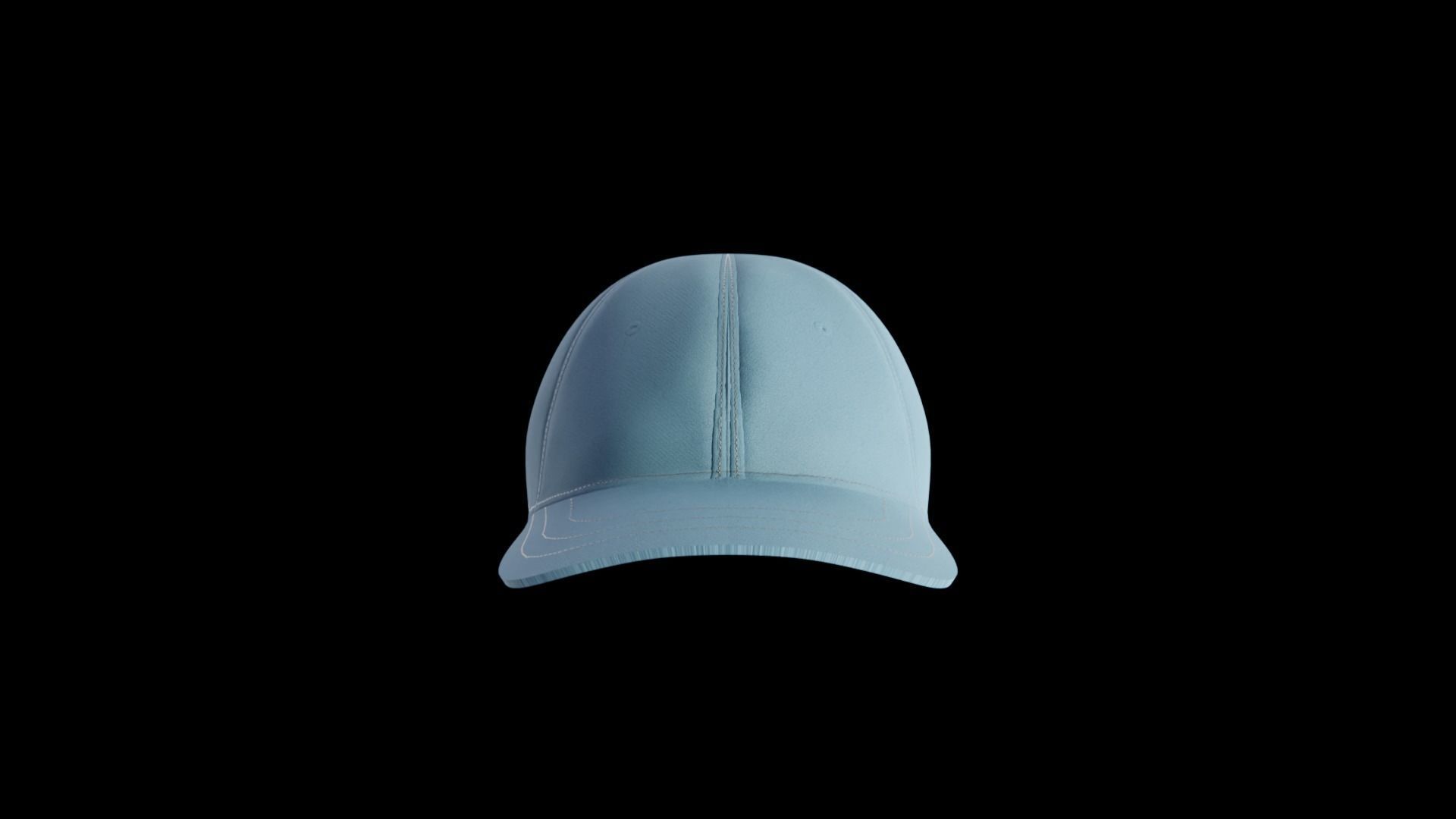 Baseball Cap Low-poly 3D model_1