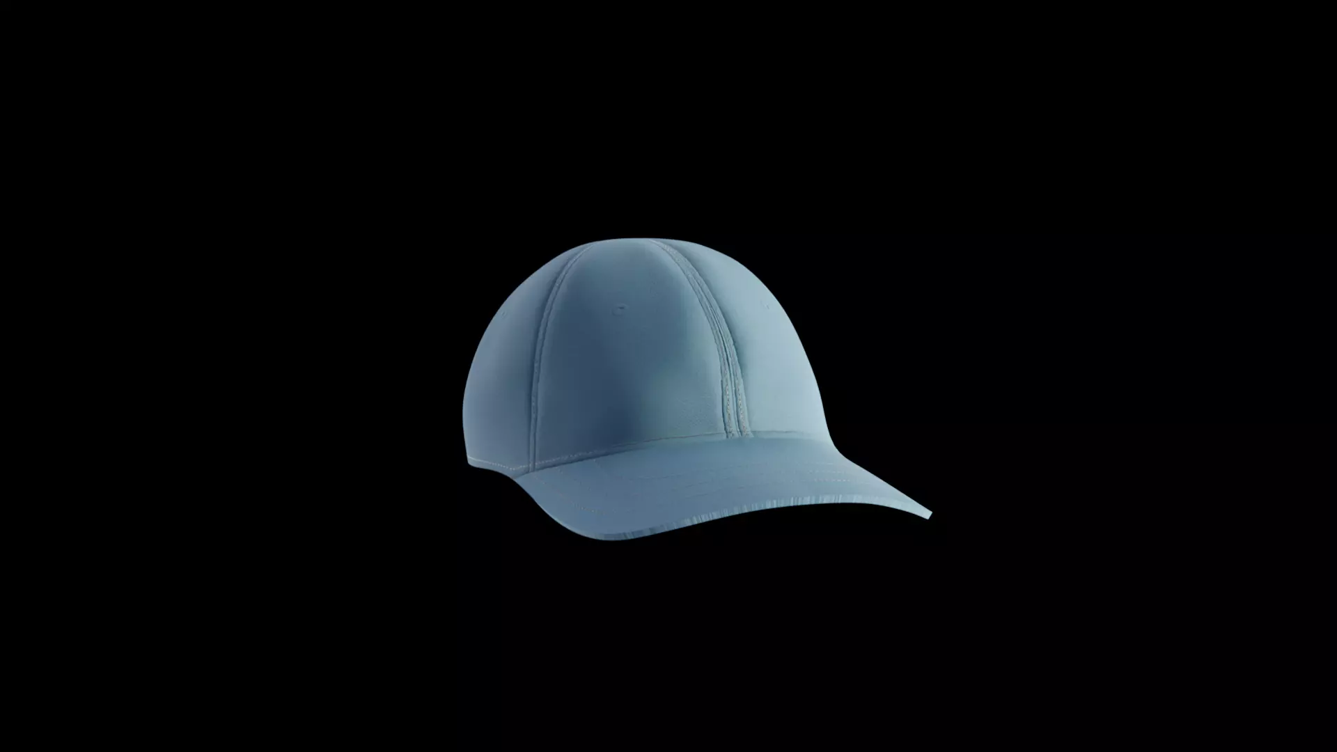 Baseball Cap Low-poly 3D model_0
