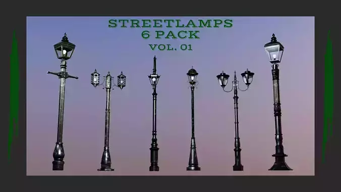 Streetlamps 6Pack Vol 01