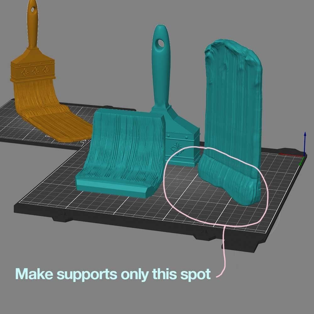 BRUSH WITH PAINT - 3d print stl 3D print model_5