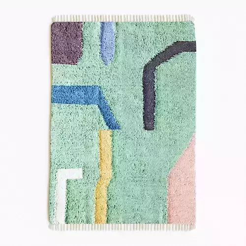 carpet bathroom rug Low-poly 3D model