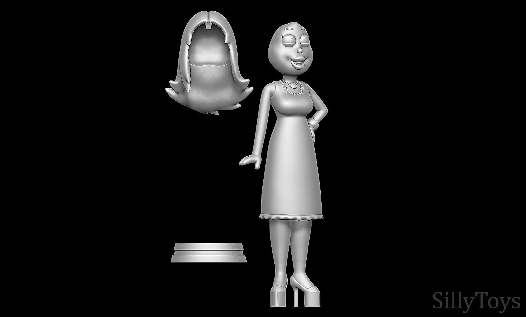 Francine Smith - American Dad  3D print model_7