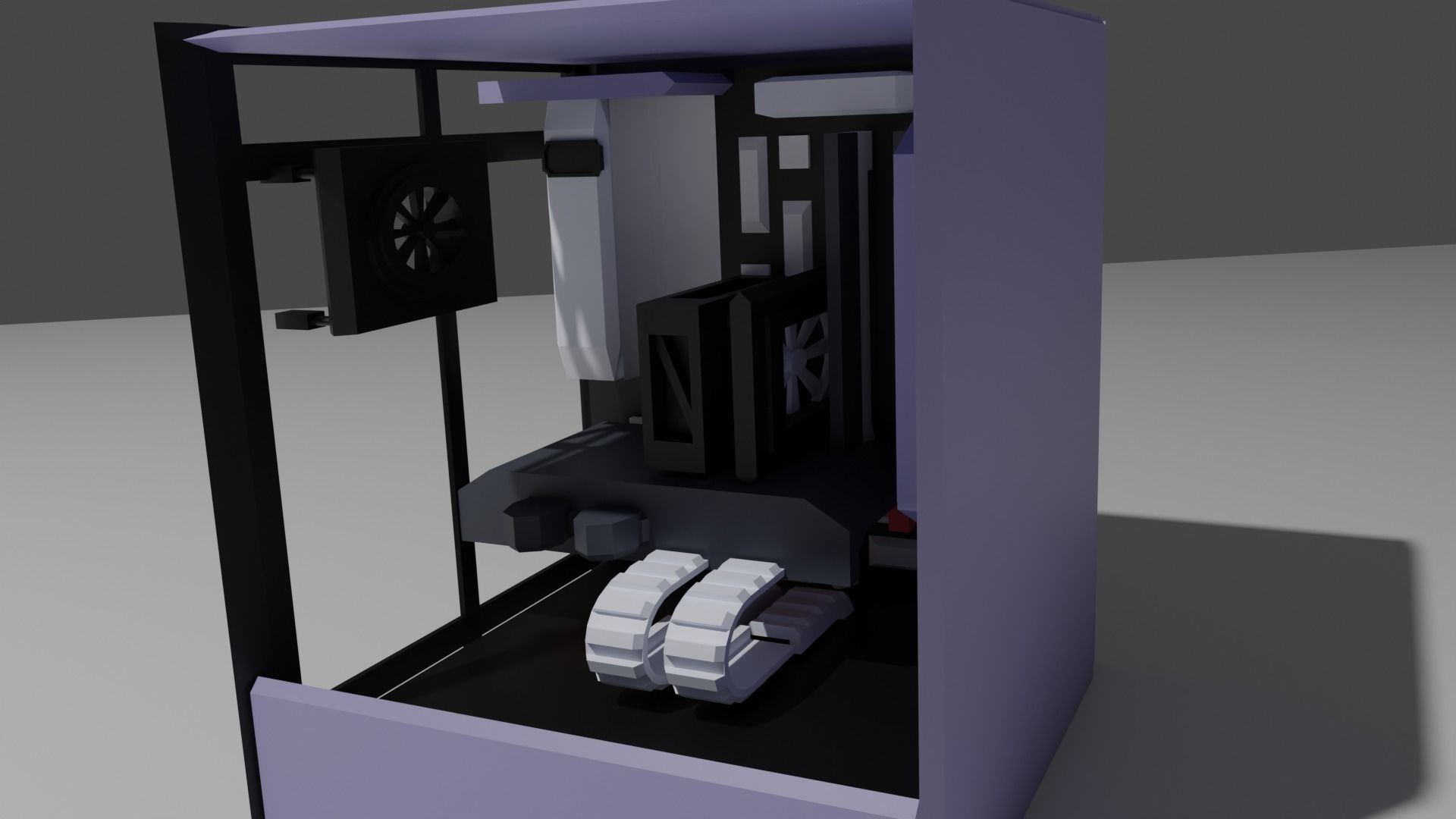 amd i5 2gb nzxt Low-poly 3D model_4