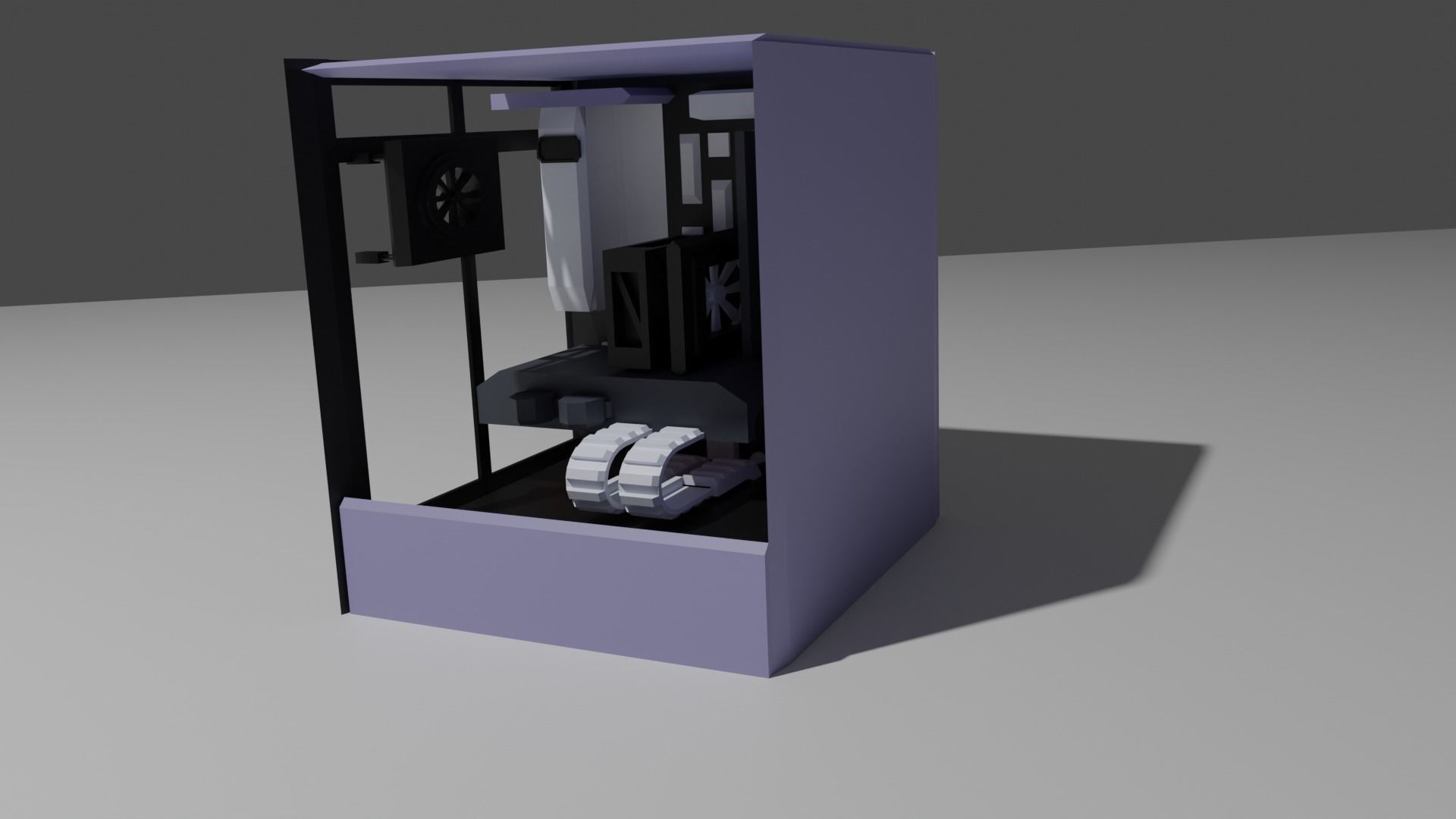 amd i5 2gb nzxt Low-poly 3D model_5