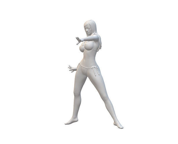 Sexy Girl Statues 3D model Ready to Print 3D print model