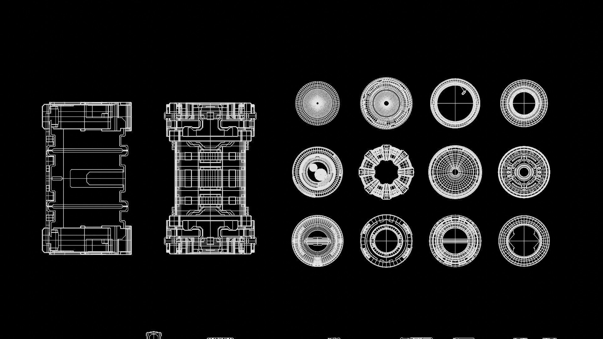 Sci-Fi Greebles Collection 2 3D model_7