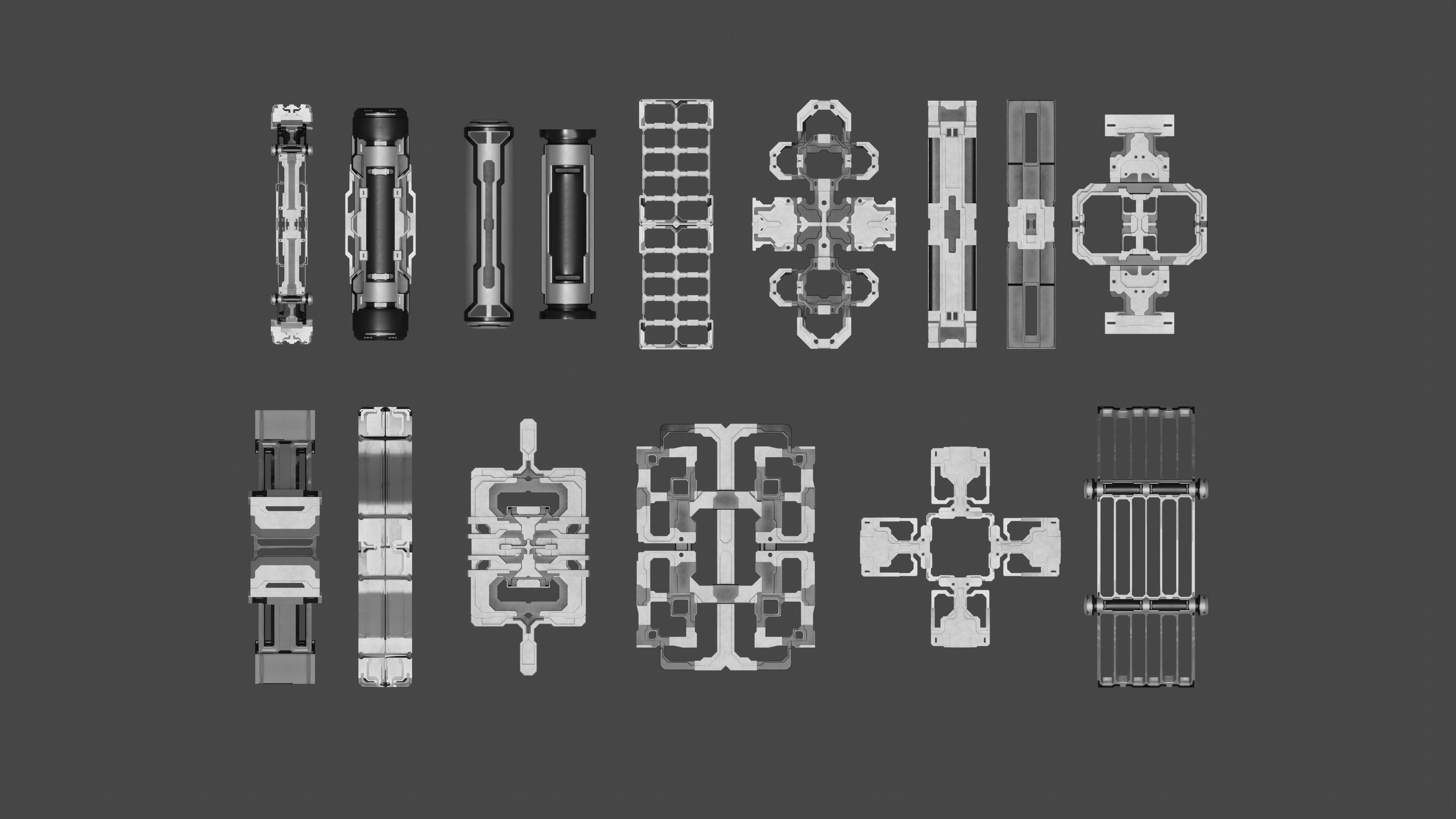 Sci-Fi Greebles Collection 2 3D model_5