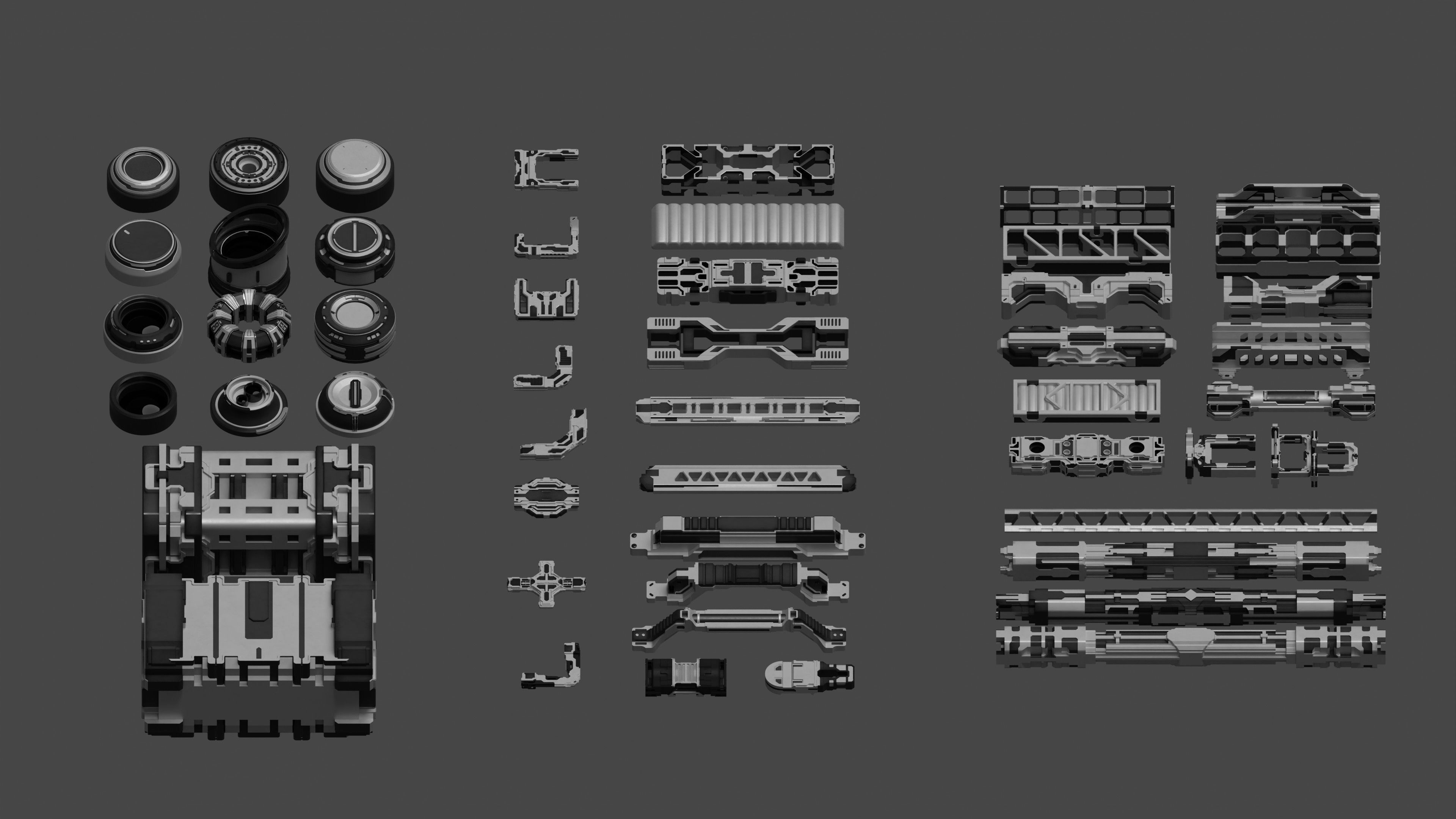 Sci-Fi Greebles Collection 2 3D model_3