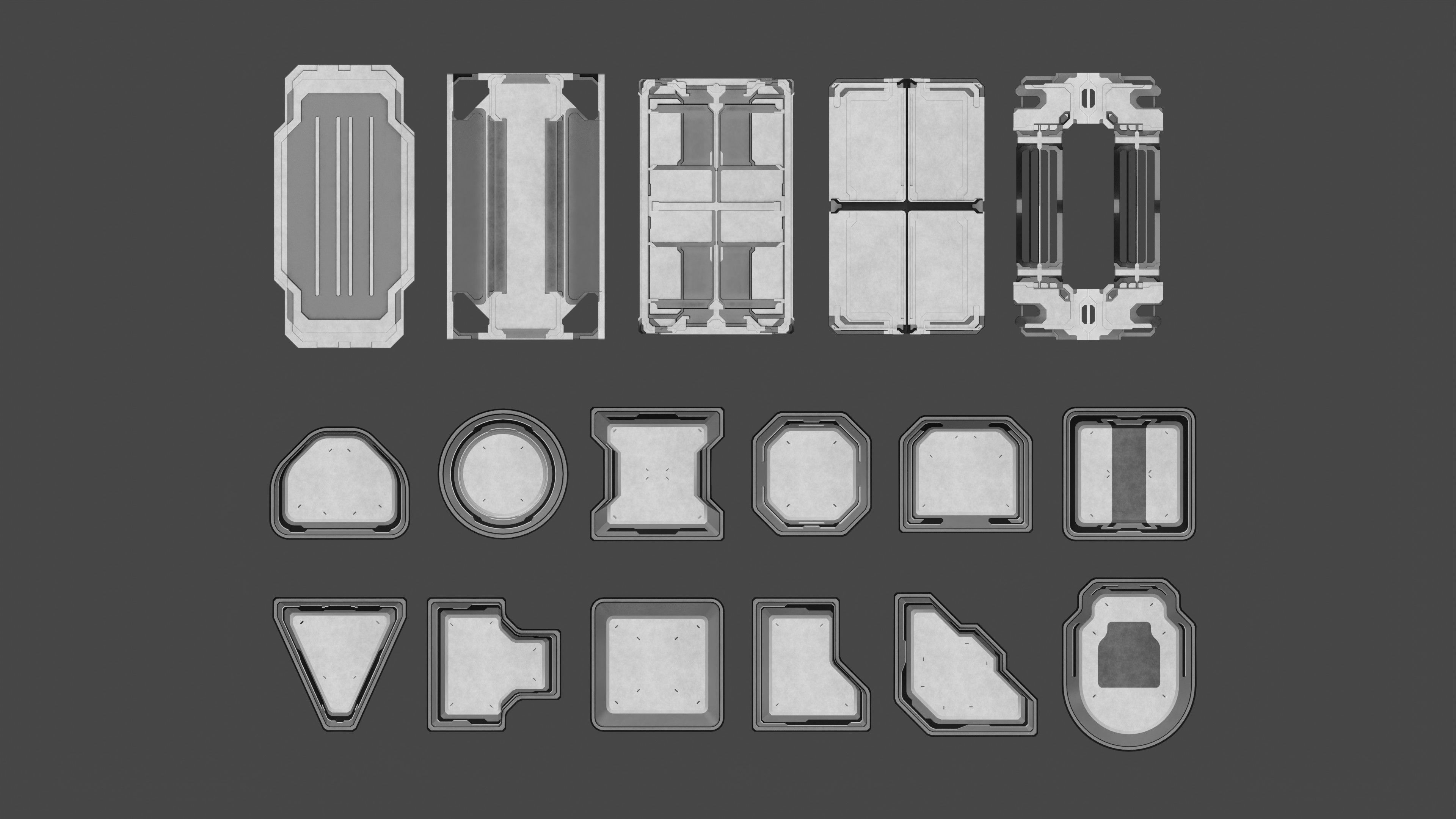 Sci-Fi Greebles Collection 2 3D model_4