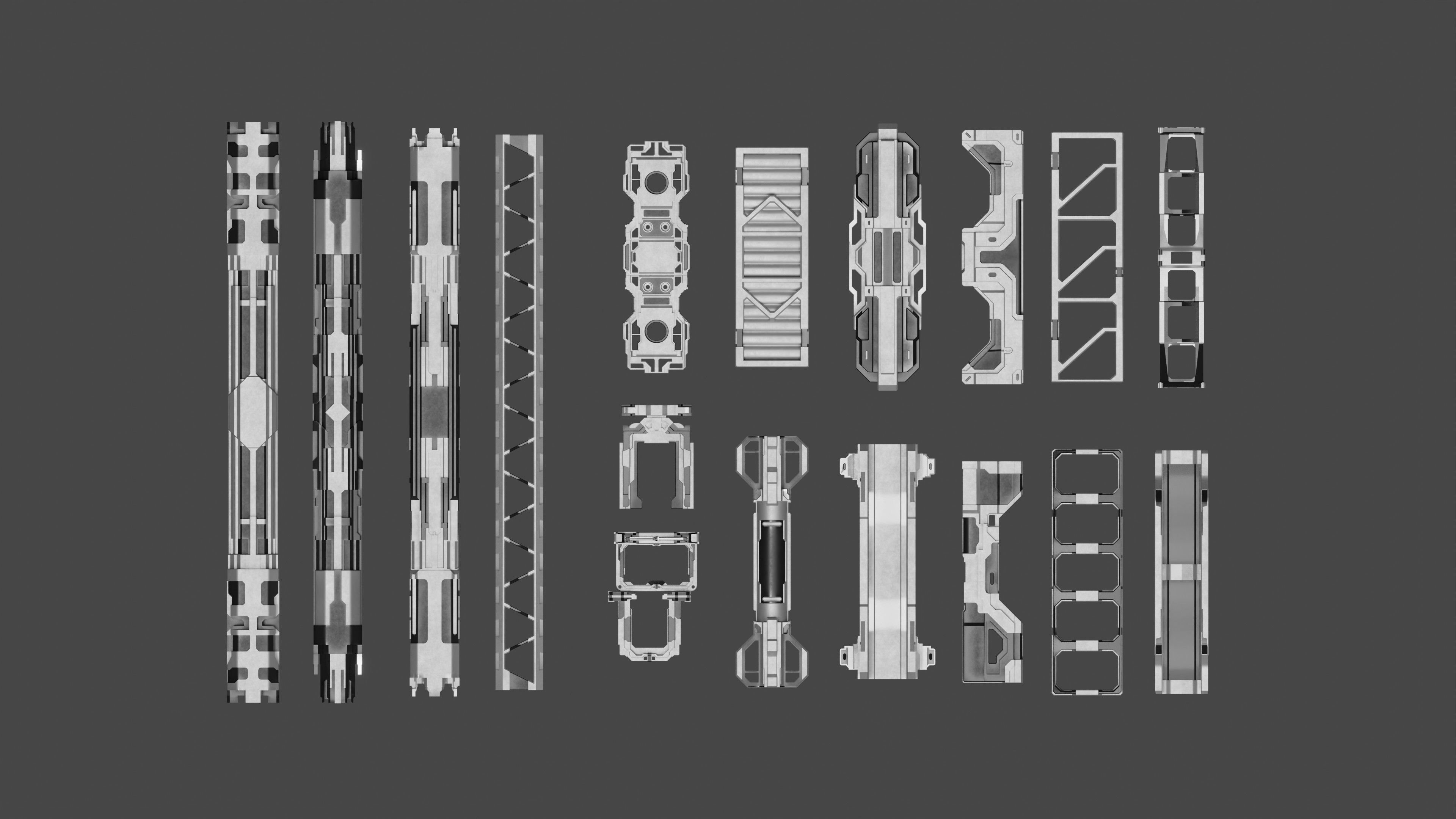 Sci-Fi Greebles Collection 2 3D model_11