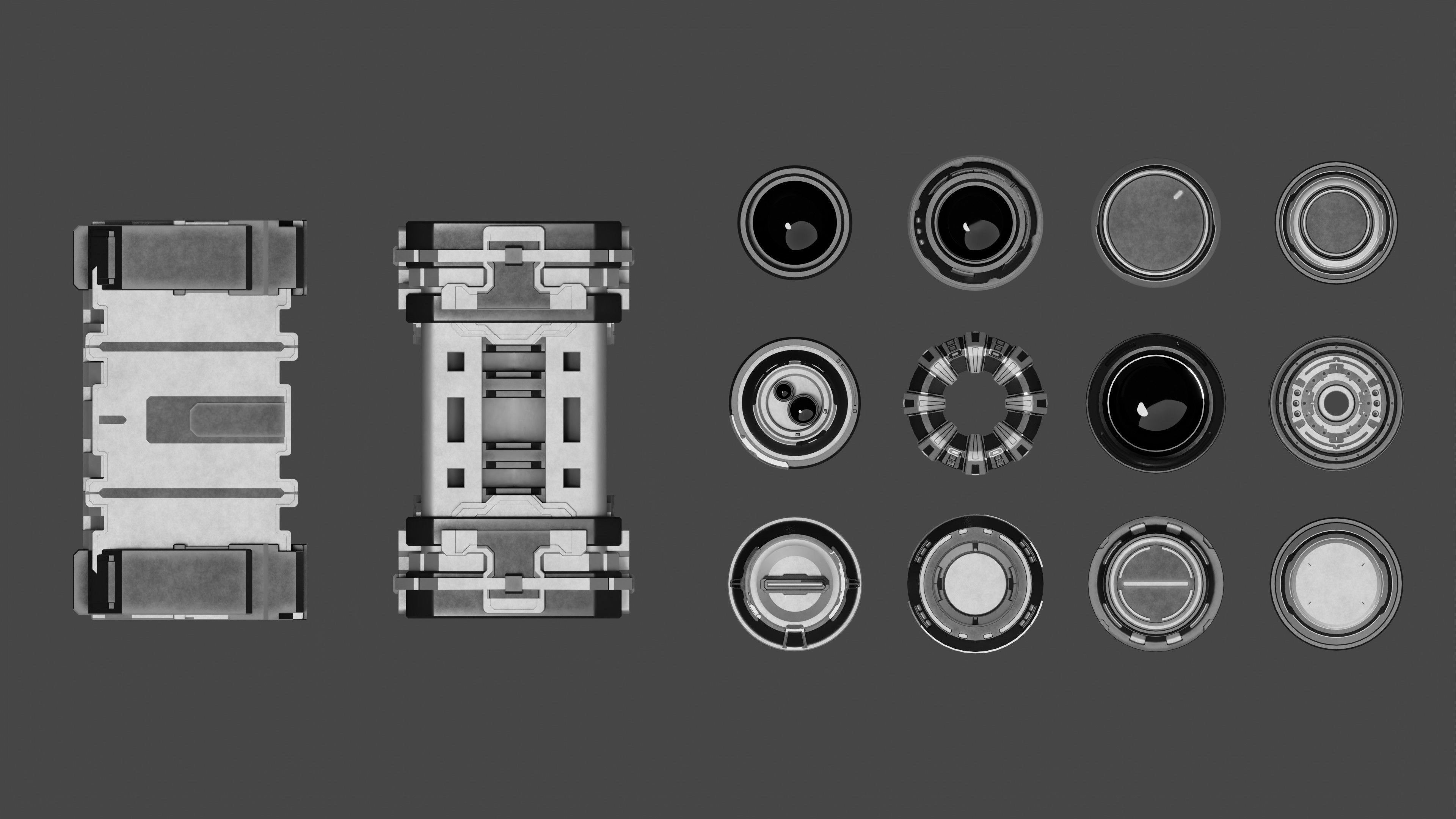 Sci-Fi Greebles Collection 2 3D model_13