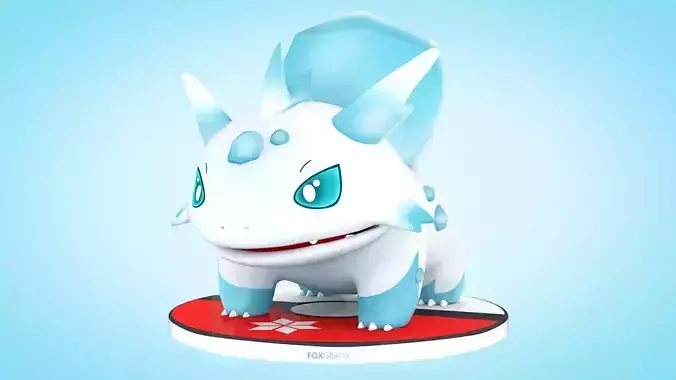 Pokemon Bulbasaur Ice Type Concept