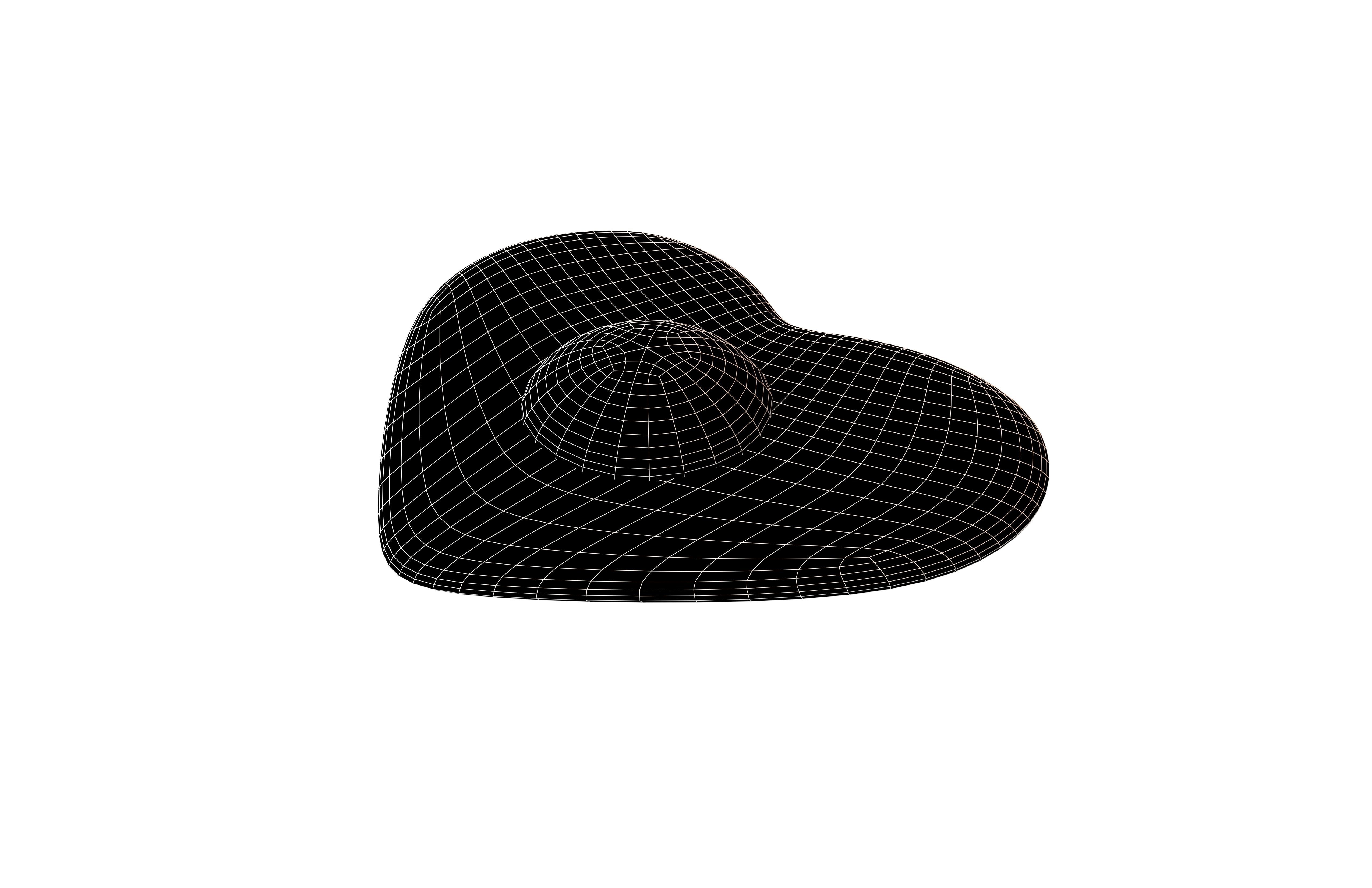 Fried Heart Egg v1 002 Low-poly 3D model_6