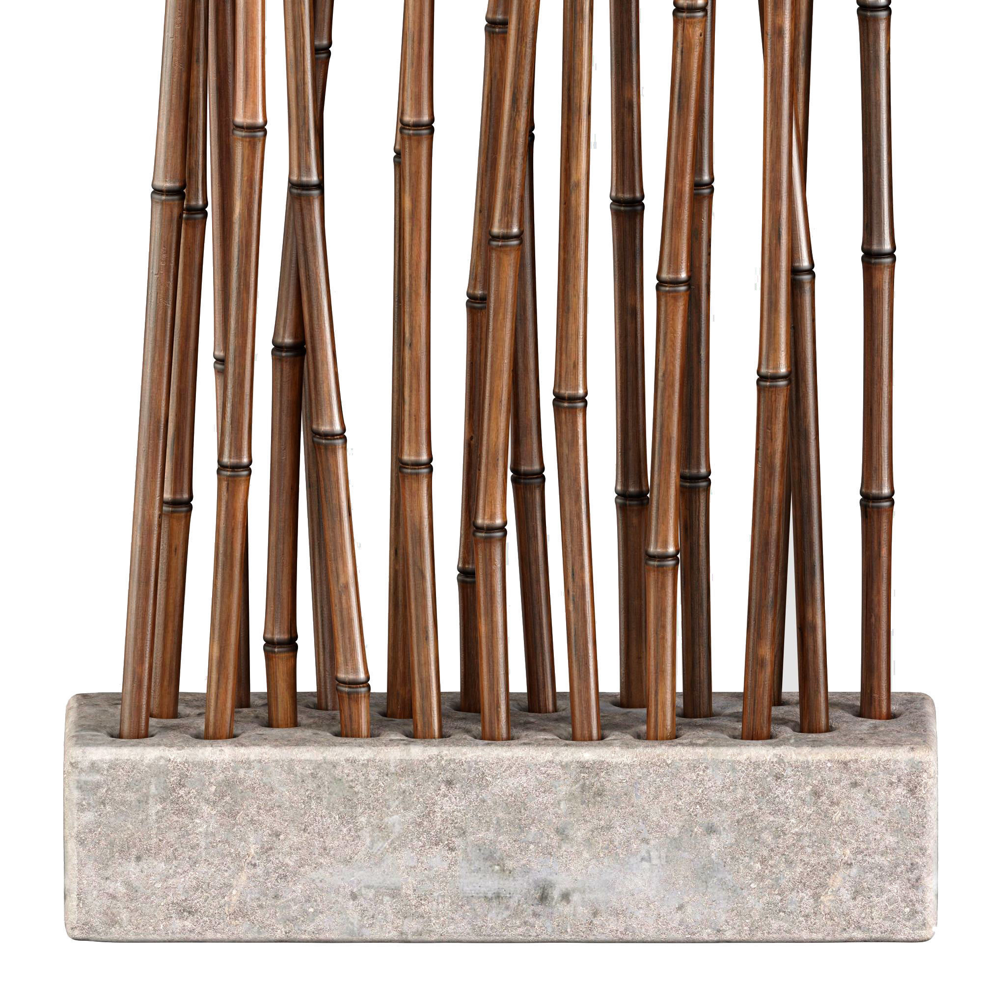 Bamboo low decor n7 3D model_2