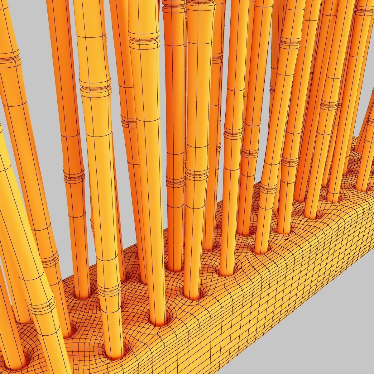 Bamboo low decor n7 3D model_11